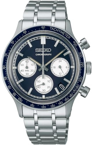 Seiko Orologio analogico da uomo con cinturino in acciaio inox SSB477P1