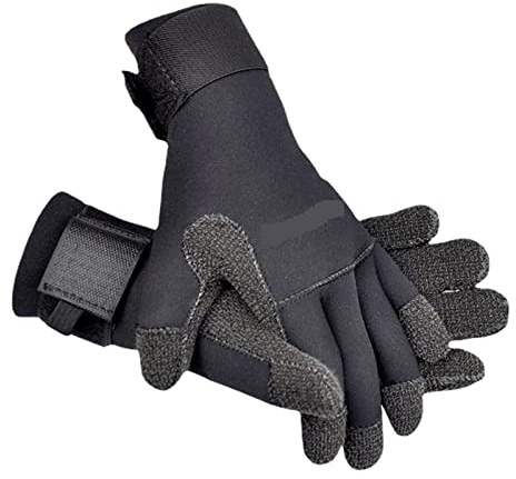 EDEDE Tauchhandschuhe, Tauchhandschuhe 3 Mm / 5 Mm rutschfeste, Verschleißfeste Handschuhe for Tauchen Im Winter, Schwimmen, Skifahren, Klettern(5mm Kevlar RDS-5mm,XL)