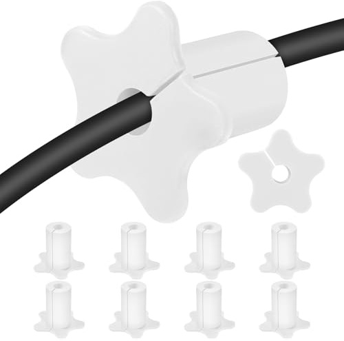 10 Stück Wanddurchführung Kabel, Kabeldurchführungsbuchsen Silikon Kabeldurchführung Wand für 16mm Durchmesser Wandloch, Außen Mauerdurchführung Kabel Wanddurchführung(Weiß)