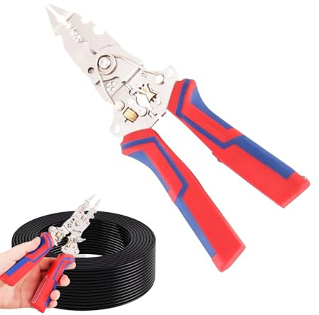 Tktouci Pelacables Eléctrico | Alicates Multifunción Para Cable | Pelacables 13 en 1 para Uso Diario, Radiador, Marina, Electricista, Automoción, Industrial y Comercial