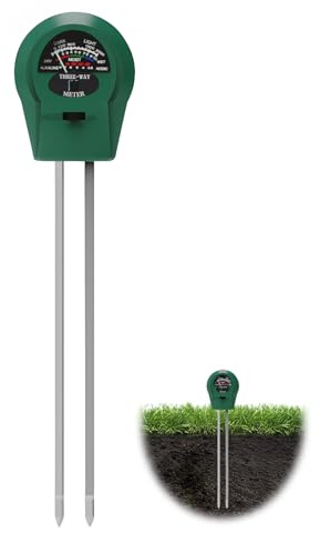 Tester di Terreno 3 in 1, Tester di Umidità Pianta Umidità Umidità del Suolo Attrezzature di Misura Misuratore di Umidità del Suolo per Piante Idrometro per Giardinaggio Prato agricoltura