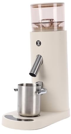Denash Molinillo de café Eléctrico con Efecto Antiestático, Velocidad de Molienda óptima, Base Estable, Ideal para Uso Doméstico o Propietarios de Bares (685 Albaricoque)