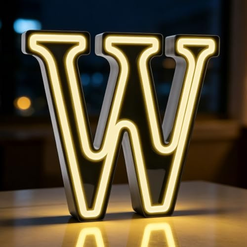 Buchstabenlichter, leuchtende Buchstaben, Alphabet-Schild, Geschenke für Geburtstagsdekoration (B)