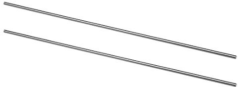 sourcing map Redonda Acero Varilla, 2,5mm HSS Torno Barra Culata Herramienta 200mm Longitud, para Eje Engranaje Taladro Tornos Mandril Máquina Torneado Miniatura Eje,2 Piezas