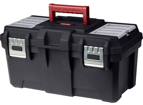 Keter 245309 Werkzeugkasten unbestueckt Schwarz, M