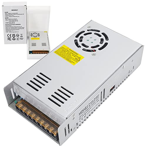 MEISHILE DC 12V 30A 360W Fuente alimentación LED Conducción Fuente alimentación conmutada Equipo monitor energía industrial Transformador motor 110/220V CA a CC Fuente de alimentación 12V Watt