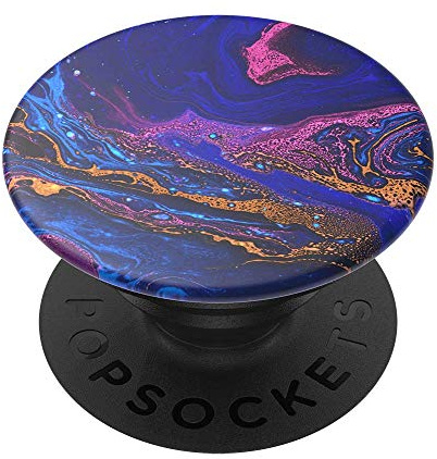 PopSockets PopGrip - Hopfällbar Stativ och Grepp för Smartphone och Surfplatta med en Swappable PopTop - Galactic Magma