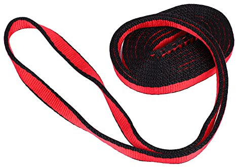 Tbest Kletterseil, Bergsteigerseil, Tragband Flachriemen Outdoor-Lastseil (150Cm Rotes Flaches Band)