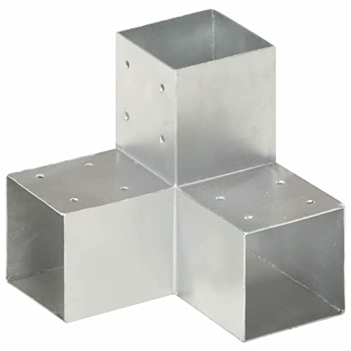 Gecheer Pfostenverbinder Y-Form Hülsen Balkenschuh Holzverbinder Eckverbinder Pfostenecke Balken Verbinder Feuerverzinkt Verzinktes Metall 91 x 91 mm