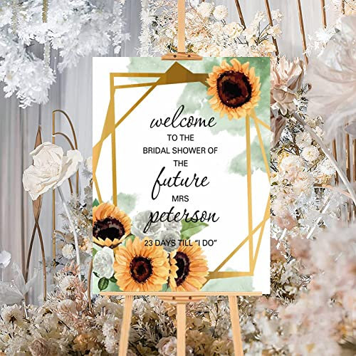 Rustikales Holzschild für Hochzeit, Sonnenblume, florales Holz, Hochzeit, Willkommensschild, personalisierbar, Hochzeit, Party, Schild für Verlobung, Verlobung, Brautparty, Partydekorationen,