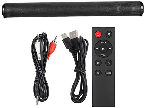 Agatige Haut-Parleur sans Fil Portable, Barre de Son TV Home Cinéma Barre de Son stéréo 3D avec télécommande pour système de Son Surround