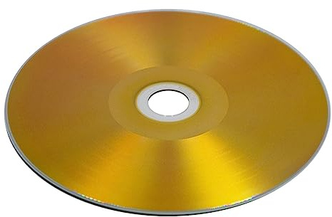 CD-R mit Vinyl-Optik und Goldener Oberfläche - Hochwertige Retro-Ästhetik für Musikliebhaber - 100er Spindel