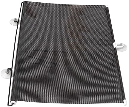 jojofuny Cortina Opaca Ventosa Negra de PVC para Puerta y Ventana