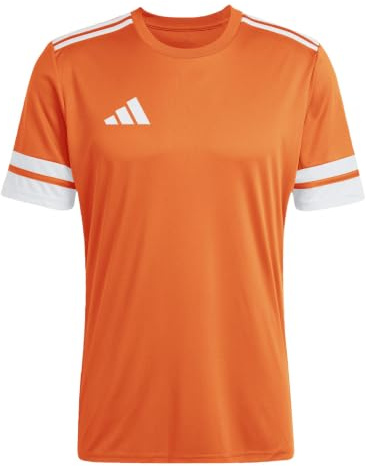 adidas Hombre Squadra25 Jersey Short Sleeve Shirt, Team Orange/White, L
