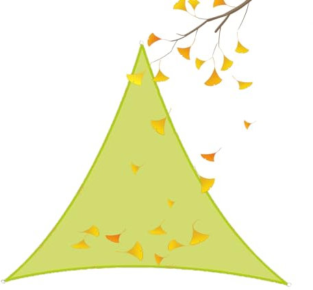 HUJZJY Vela Ombreggiante Triangolare 6x6x6m, Tenda Parasole Triangolare, Vela Parasole Triangolare Impermeabile, Telo Parasole per Esterni Triangolare, Tenda a Vela Parasole