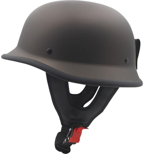 retrò Casco a Scodella, Vintage Caschi Cromwell, Moto Half-Face Motocross Helmet Leggero Motorcycle Hemlets, per Scooter Motocicletta Urbano, ECE Certificato per Uomo e Donna