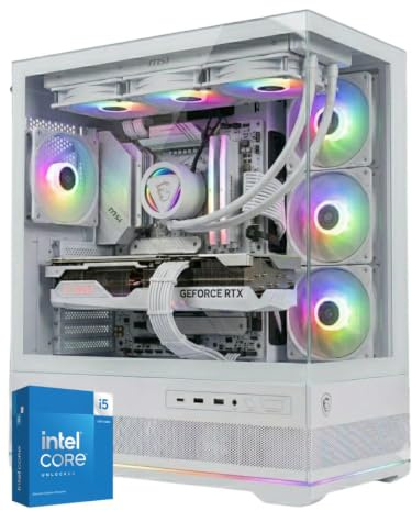 AGM store Pc Gaming i5 14600KF - Scheda video RTX 5060 TI 8GB - MAG PANO 110R PZ WHITE - RAM 32GB DDR5 - Nvme 1TB SSD - Dissipatore a Liquido 360mm Bianco - Wifi 6E - W11
