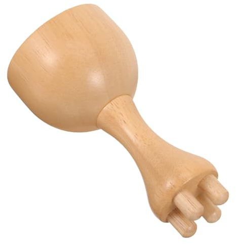 FRCOLOR Holz Massagebecher für Holztherapie und Cellulite Behandlung Einfach zu Bedienen für Rücken und Nacken Massage