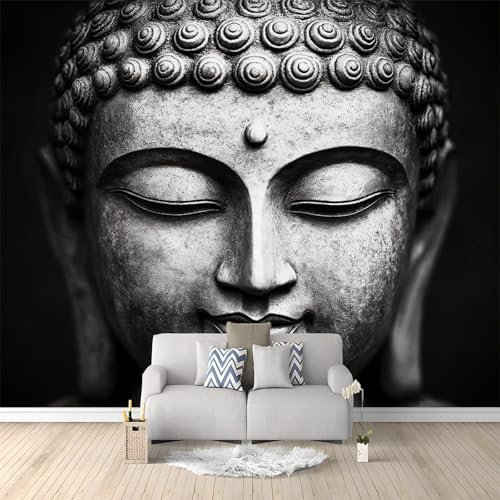 WHUOEUCO Fototapete Graues Retro Relief 350x256 cm 3D Motivtapeten Wandbild Vlies Foto Tapete Wandtapete, für Wohnzimmer Schlafzimmer Kinderzimmer Büro Wanddeko