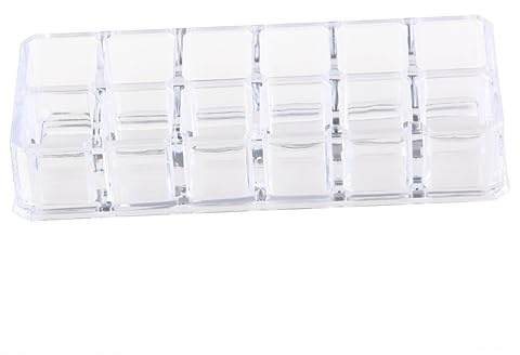 CALLARON Acrylic Lipstick Display Stand Makeup Organizer Cosmetic Storage Rack for Countertop Display for Beauty Product Showcase