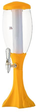 Drink Tower - Dispensador De Cerveza De Mesa | Accesorio Para Beber Bebidas ABS | Desprendimiento De La Torre De Licor De Whisky Con Tubo De Hielo Y | Dispensador De Cerveza Brillante Para Licor