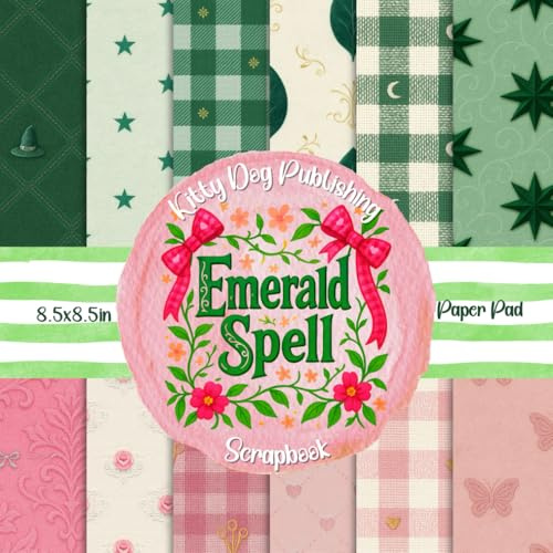 Emerald Spell Scrapbook Paper Pad: Witchy Oz-Inspired Scrapbook Designs