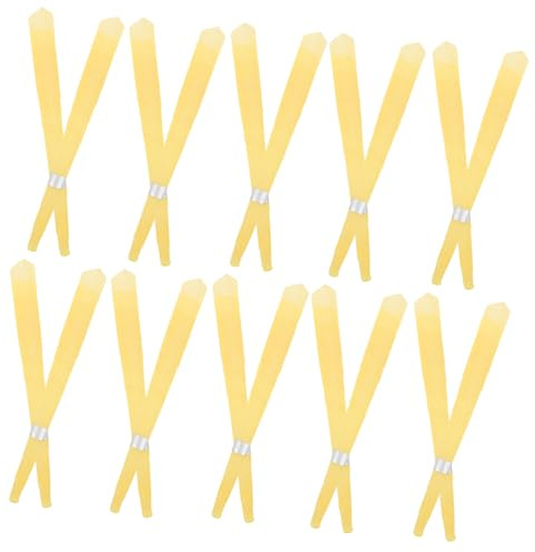 CALLARON 20piezas Vela De Oído De Trompeta Grande Color Leche Con Tapón Para Limpiar Cerumen Accesorios De Cuidado Para Hombres y Mujeres