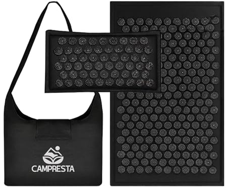 Acupressure Mat and Pillow Set, Mat with HIPS Spikes for Back/Neck Pain Relief, Sciatic, Headache, Stress and Muscle Relaxation
