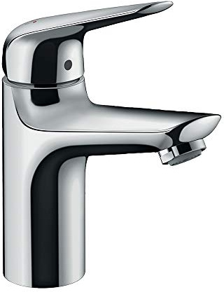 hansgrohe Wasserhahn Novus wassersparende Armatur (Auslauf Höhe 100mm ohne Ablaufgarnitur) Chrom