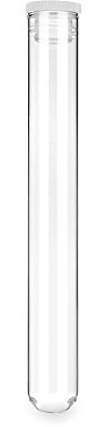 Tuuters 10 Stück Zigarren Tubo aus Glas - Glasröhrchen mit Verschluss | Reagenzglas 200 x 24 mm, aromadicht, Lamellen-Verschluss, Made in Germany, 10er Set