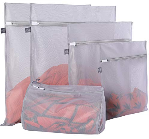 Kimmama Laundry Bag Mesh Wash Bags, Washing Machine Wash Bag, Net Washer Sack with Zipper, Dryer Pouch for Cleaning and Drying Cloths, Garment, Sweater, Delicates, lingerie, Bra, Pant, Sock, Toys