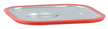 GN Deckel Gastronorm 2/3 mit Silikonrand aus Edelstahl GVK ECO