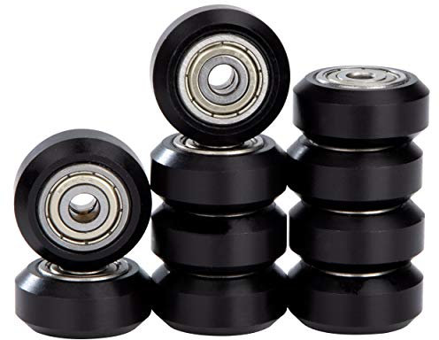3D-Drucker Kunststoff Riemenscheibe mit 625zz Kugellager 5mm Loch kompatibel mit Ender 3 Ender 3 Pro Ender 5 CR-10 CR-10S Schwarz 10 Stück
