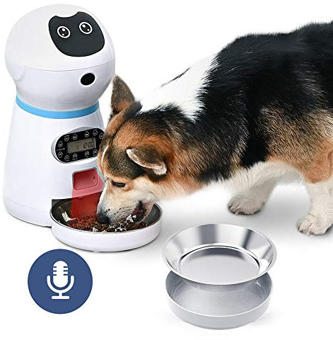 KANKOO Automatic Pet Feeder Cat Food Dispensers Small&Medium Pets Food Feeder Smart Pet Feeder Microchip Cat Feeder Cat Feeder Automatic With Timer eu