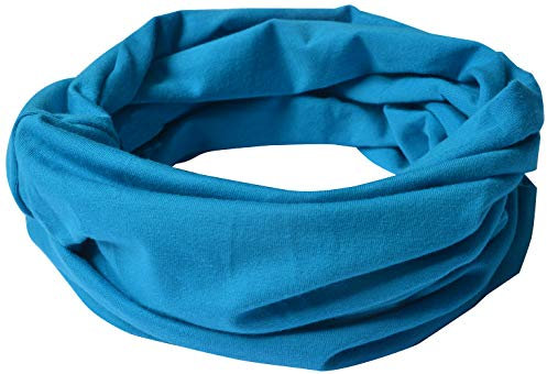 Miobo Kinder Baumwolle Loopschal Schlauchschal Rundschal Halstuch Lichtblau-M