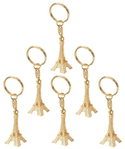 12 pendentifs Tour Eiffel Vintage Porte-clés Décoration Paris Amoureux Mini