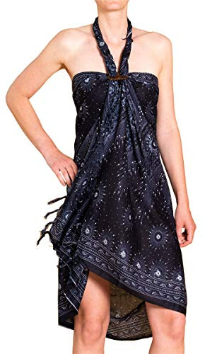 PANASIAM Sarong Peacock V20 black, 190x113cm