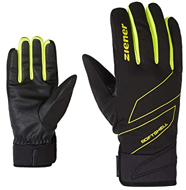 Ziener Herren Ilion Freizeit- / Funktions- / Outdoor-Handschuhe | Soft-Shell, Winddicht, wasserdicht, Poison Yellow, 10,5