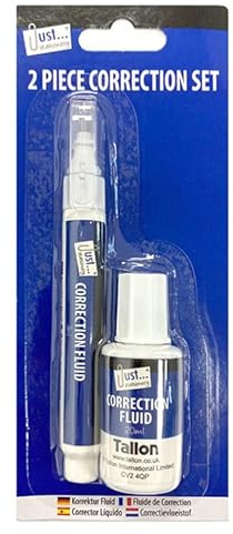 JMS we create smile 1 Pack x Writing Correction Kit White Pen Fluid Bottle Metal Tip Corrector Pens Easy to Use Fine Point Eraser Pens White Out Correction Pen