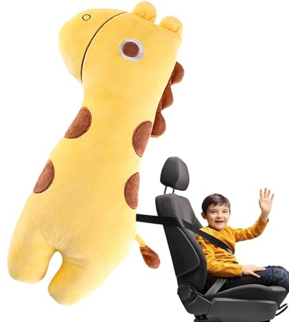 Auto-Sicherheitsgurt-weiches Kissen,gurtpolster Kinder,Kindersitzkissen,Zuverlässiges und sicheres Kissen für Autositz-Kleinkinder Sicherheitsgurtbezug sowie Nacken und Kopf für Autositze, Flugzeuge