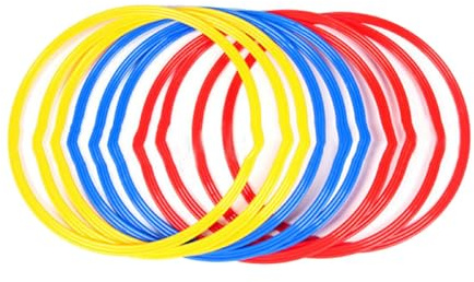 Leapiture 6 Pièces Anneaux D'entraînement De Football Multicolores Compétences Contrôle Football équipement D'entraînement Football Accessoires Football pour Installation D'entraîneme