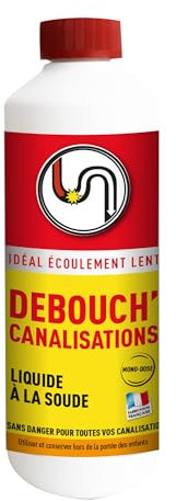 PROVEN ORAPI Débouch'Canalisation - Liquide à la soude - Ecoulement lent - Dissout toutes matières organiques - Mono-dose - 500 ml - Fabrication française