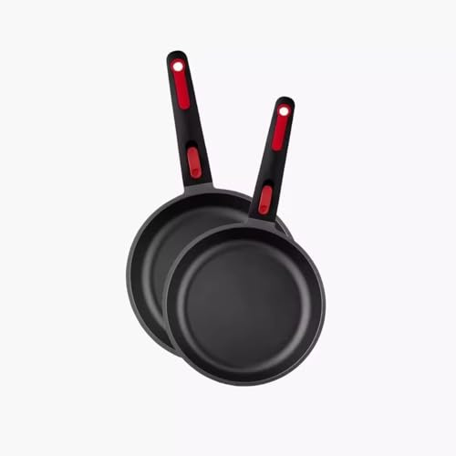 MONIX In-Out | Set 2 sartenes 20-24 cm, aluminio, full induction, sin PFOA, antiadherente, apta para todo tipo de cocinas incluso inducción