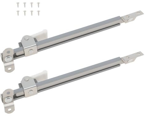 SG Store 2 Pezzi Fermafinestra A Battente 22,5cm Blocco Finestra Protezione Antigraffio Regolatore Inclinazione 120 Gradi Ampio Angolo Fermo Finestra