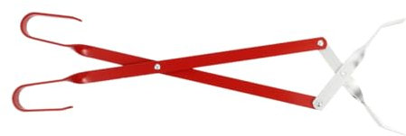 BESPORTBLE Long Handle BBQ Coal Clip Heavy Duty Grill Tongs for Easy Grilling Camping Barbecue Firewood Grabber Extra Long Tongs