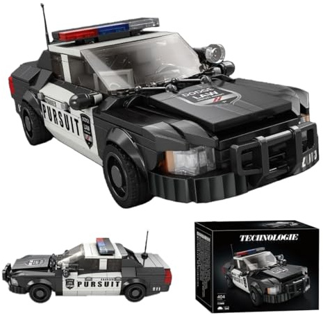 LIKLIKLINK Technik Speed Champions Rennwagen Bausteine, 404 Klemmbausteine MOC Auto Supersportwagen Modellbausatz Technik Rennauto Konstruktionsspielzeug Kompatibel mit Großen Marken