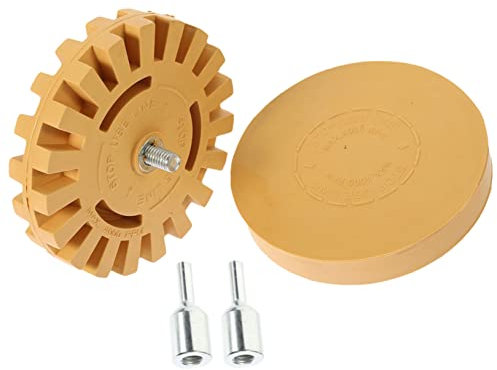 ASAKKURA 100mm Radierer Rad Für Auto Aufkleber Entfernen Klebereste Entferner Professionelles Folienradierer Set Für Bohrmaschine Und Akkuschrauber