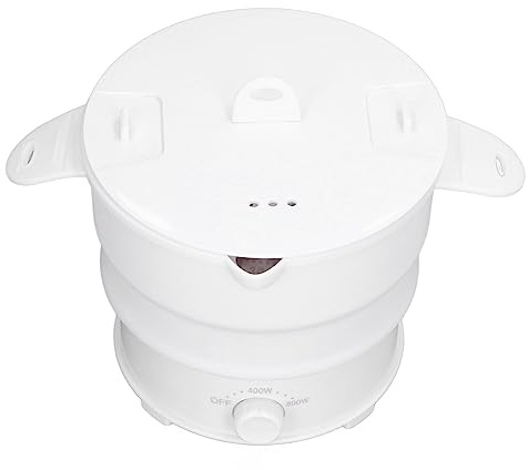 ZJchao CUISINIÈRE ÉLECTRIQUE Pliable MARmite Portable DE 1,2 L pour Les Voyages en Camping (Prise UE 220V)