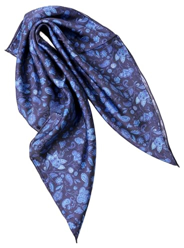 Prettystern Herr Dame reine Seide Bandana handrolliertes SeidenHalstuch unisex Nickituch