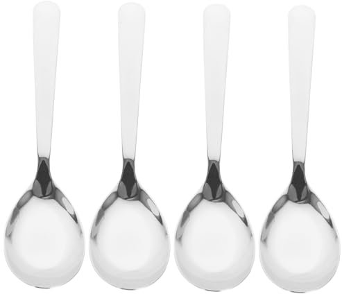 COLLBATH 4piezas Cuchara Sopera De Acero Inoxidable Cucharas De Cocina Para Servir Sopa De